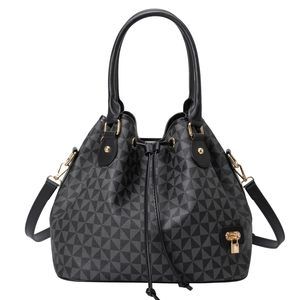 Desner Bucket Shoulder Bag Fashion Top-Handle Handbags Drawstring o_o